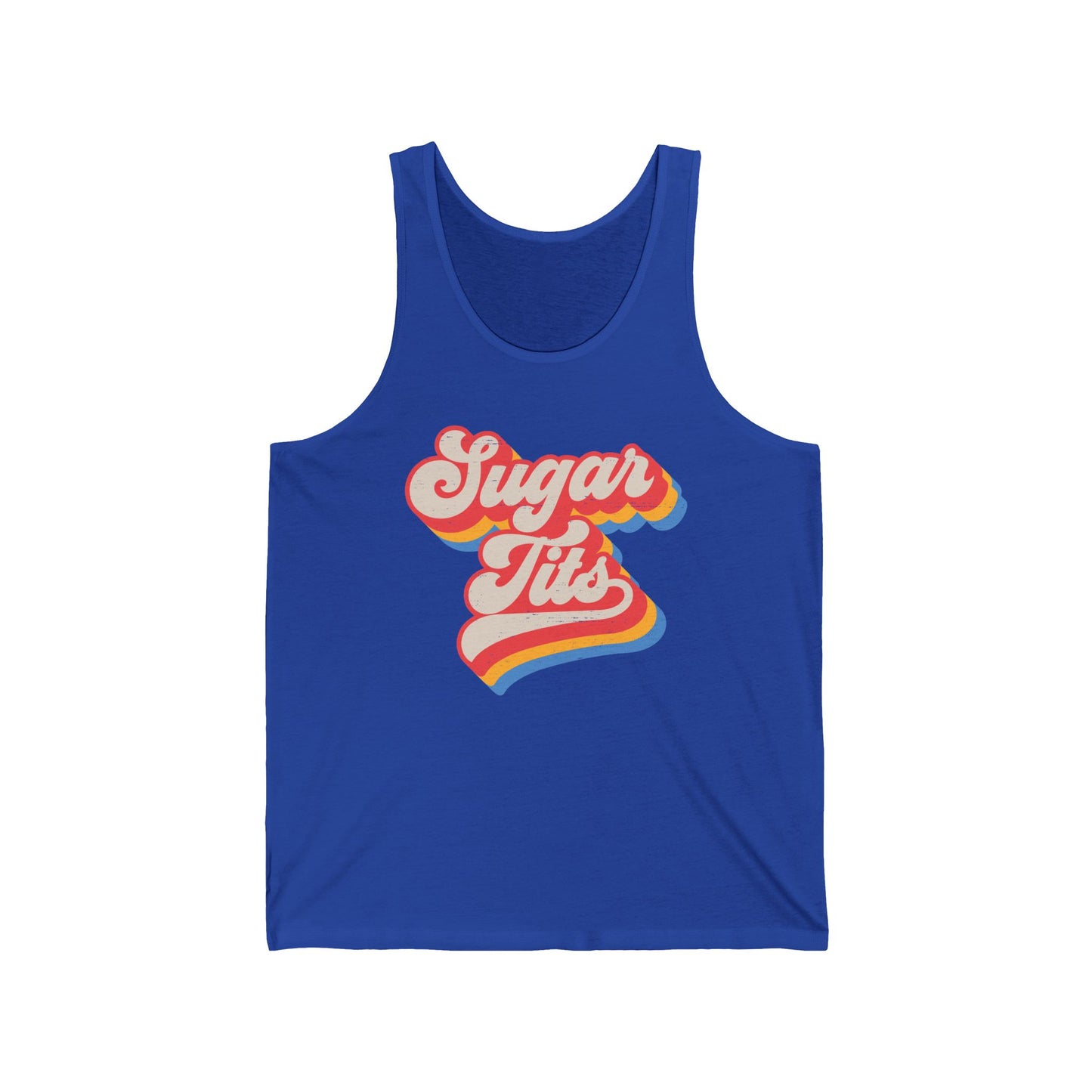 Sugar Tits (Pre-distressed) - Unisex Jersey Tank