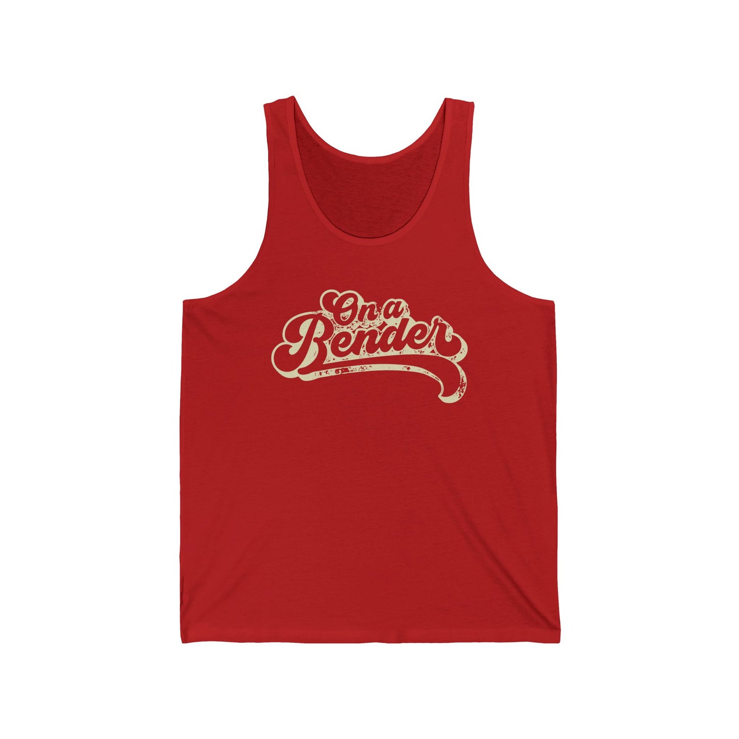On a Bender (Pre-distressed) - Unisex Jersey Tank