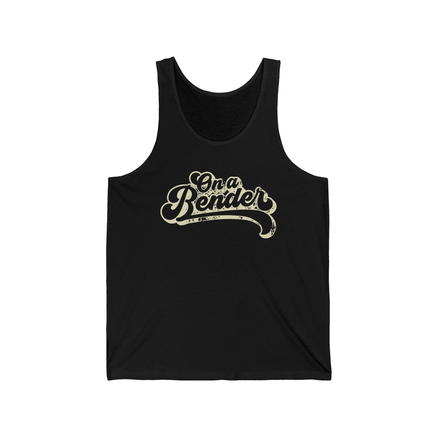 On a Bender (Pre-distressed) - Unisex Jersey Tank