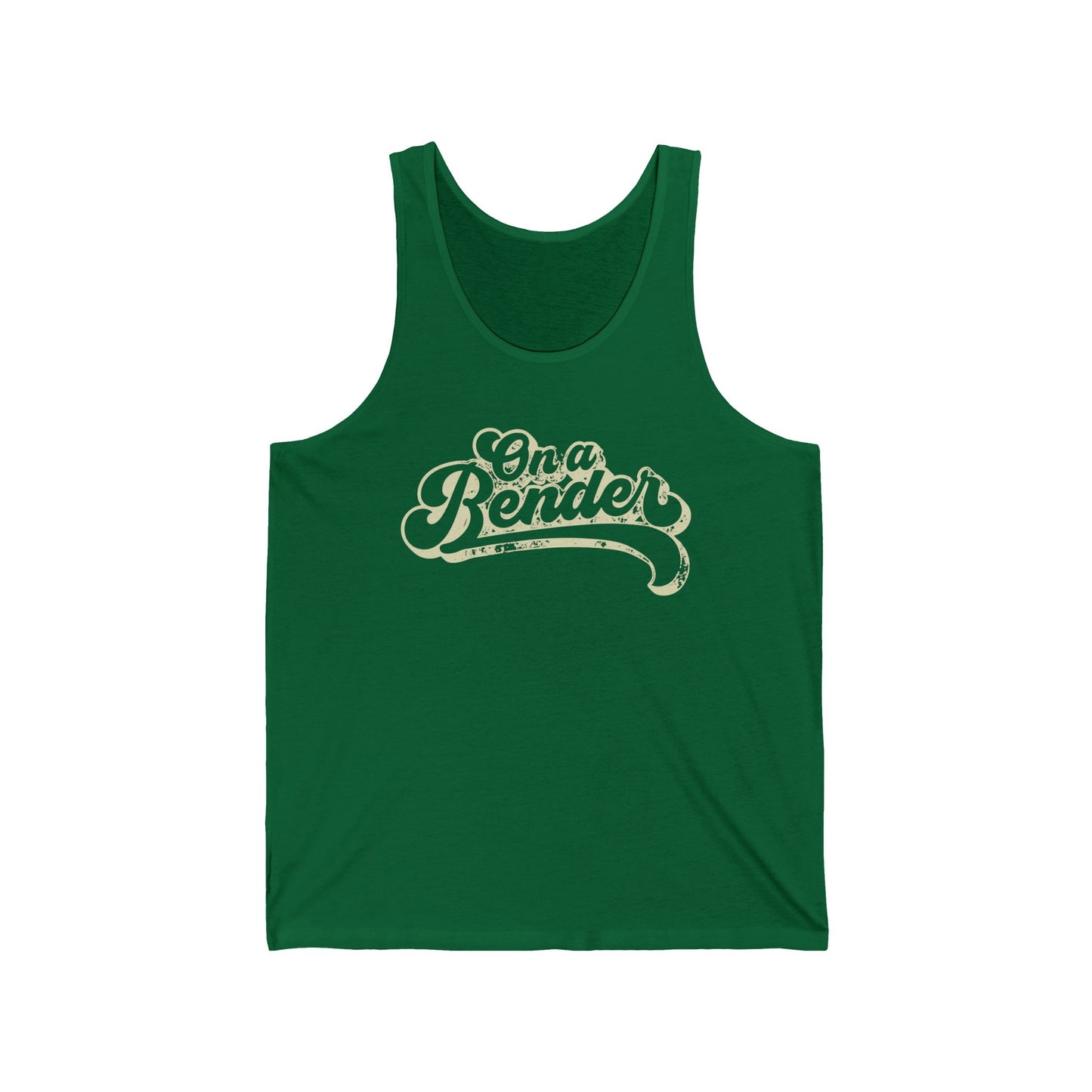On a Bender (Pre-distressed) - Unisex Jersey Tank