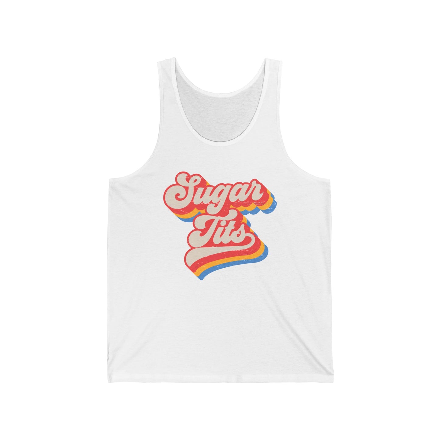 Sugar Tits (Pre-distressed) - Unisex Jersey Tank