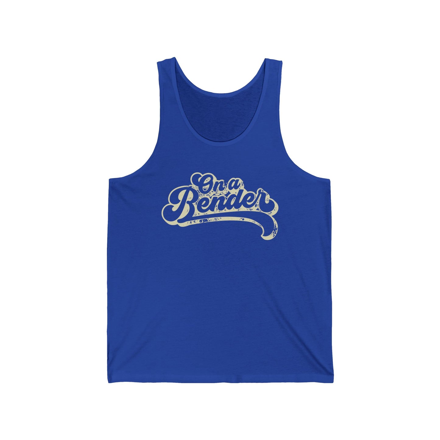 On a Bender (Pre-distressed) - Unisex Jersey Tank