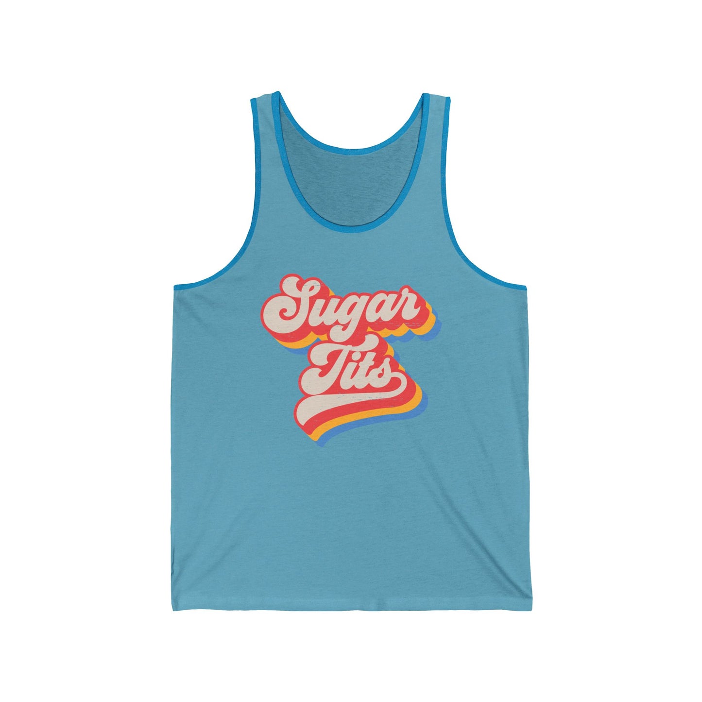 Sugar Tits (Pre-distressed) - Unisex Jersey Tank
