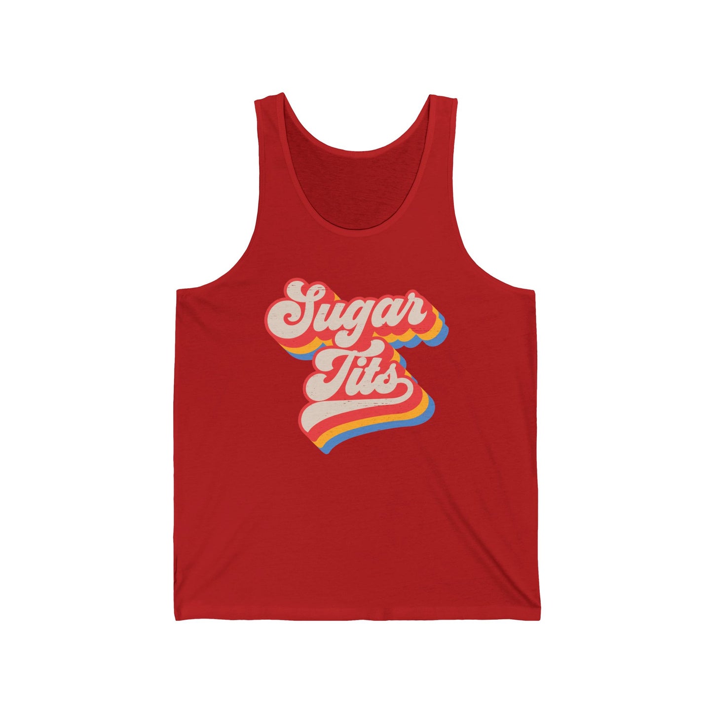 Sugar Tits (Pre-distressed) - Unisex Jersey Tank