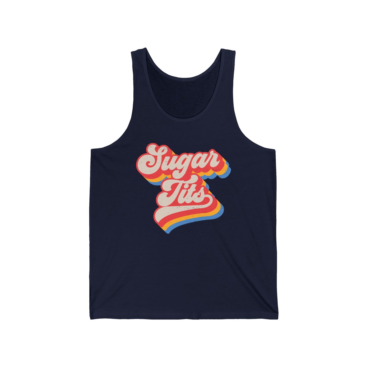 Sugar Tits (Pre-distressed) - Unisex Jersey Tank