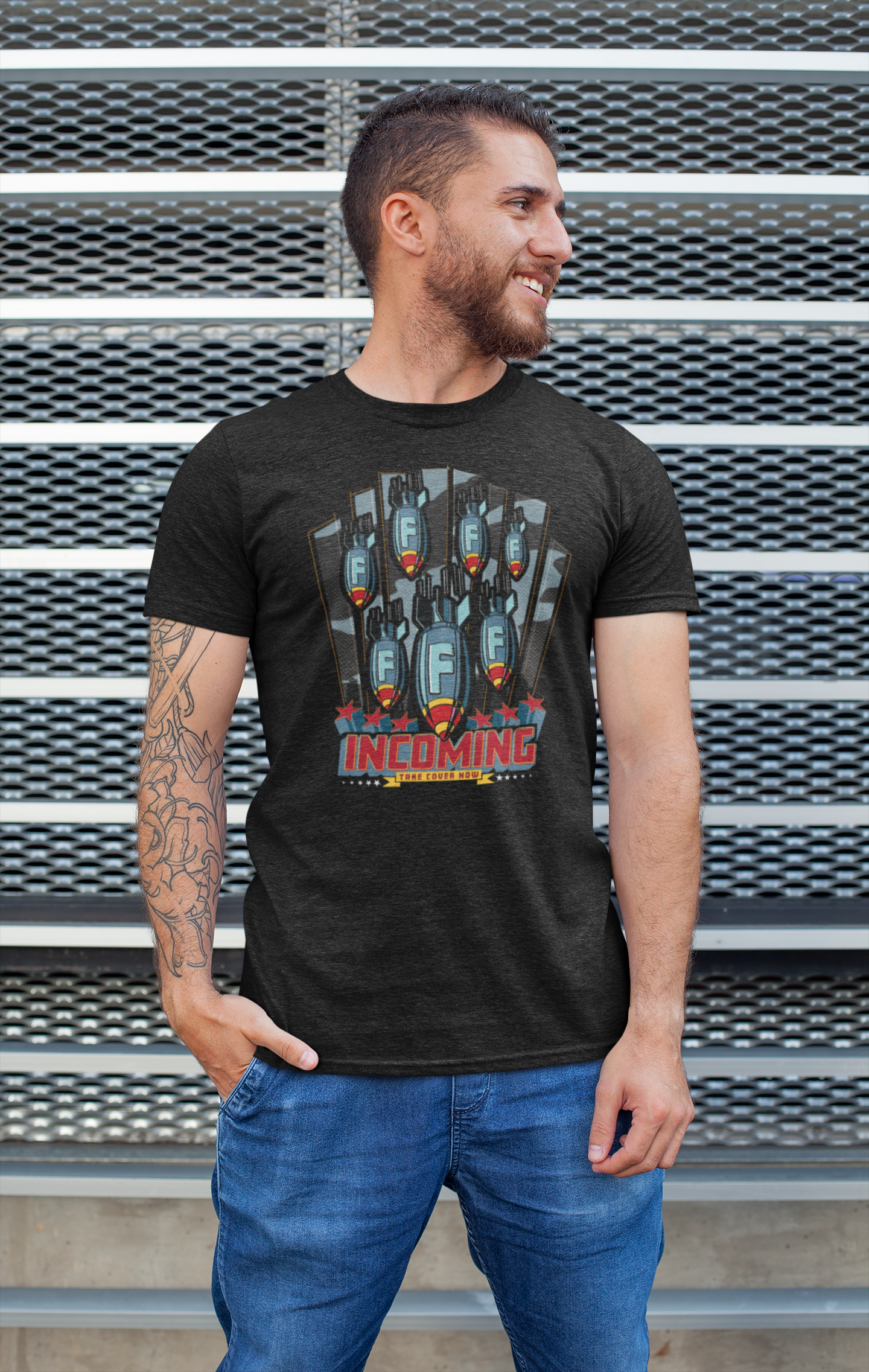 F-Bomb Incoming - T-Shirt