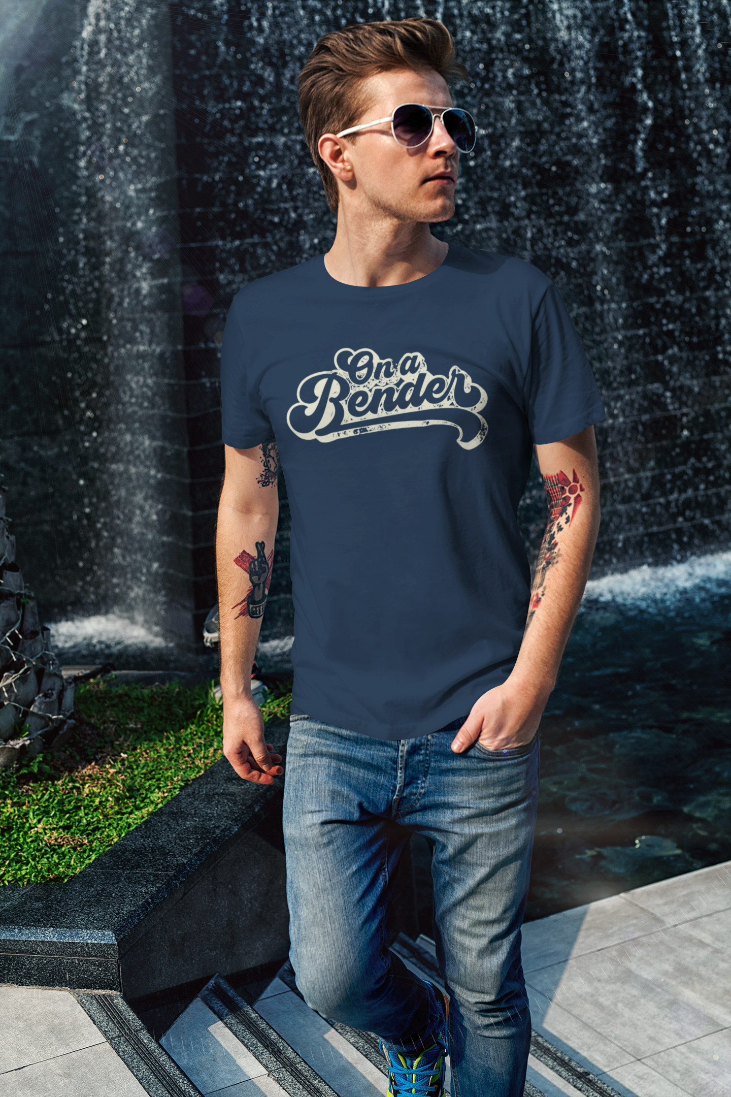 On A Bender (Pre-distressed) - T-shirt