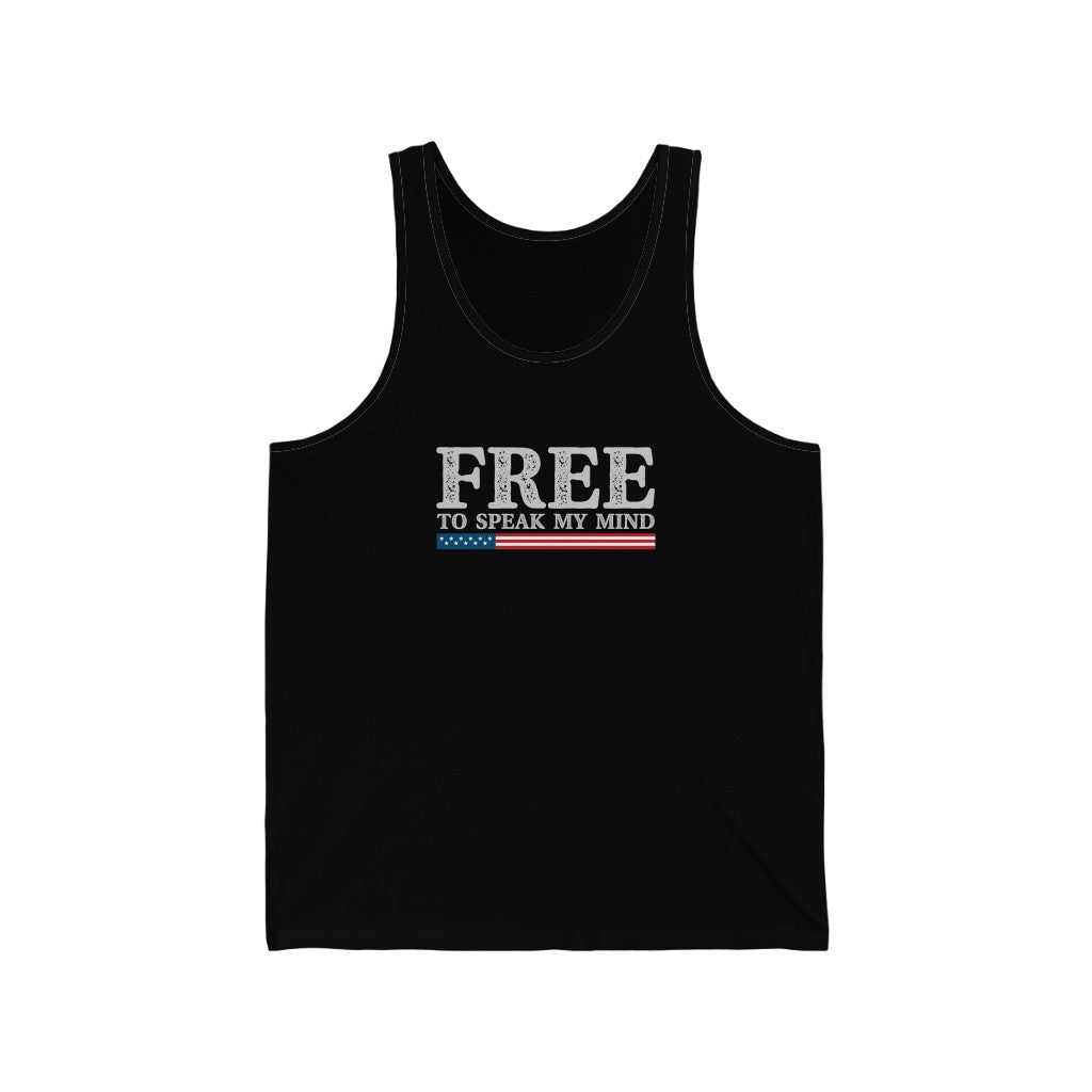 FREE to speak my mind - Unisex Jersey Tank