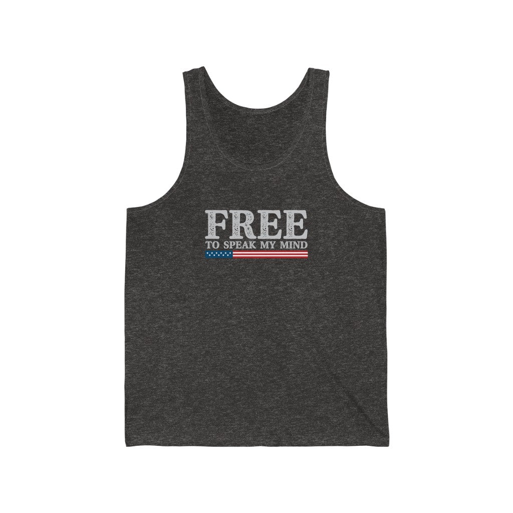 FREE to speak my mind - Unisex Jersey Tank