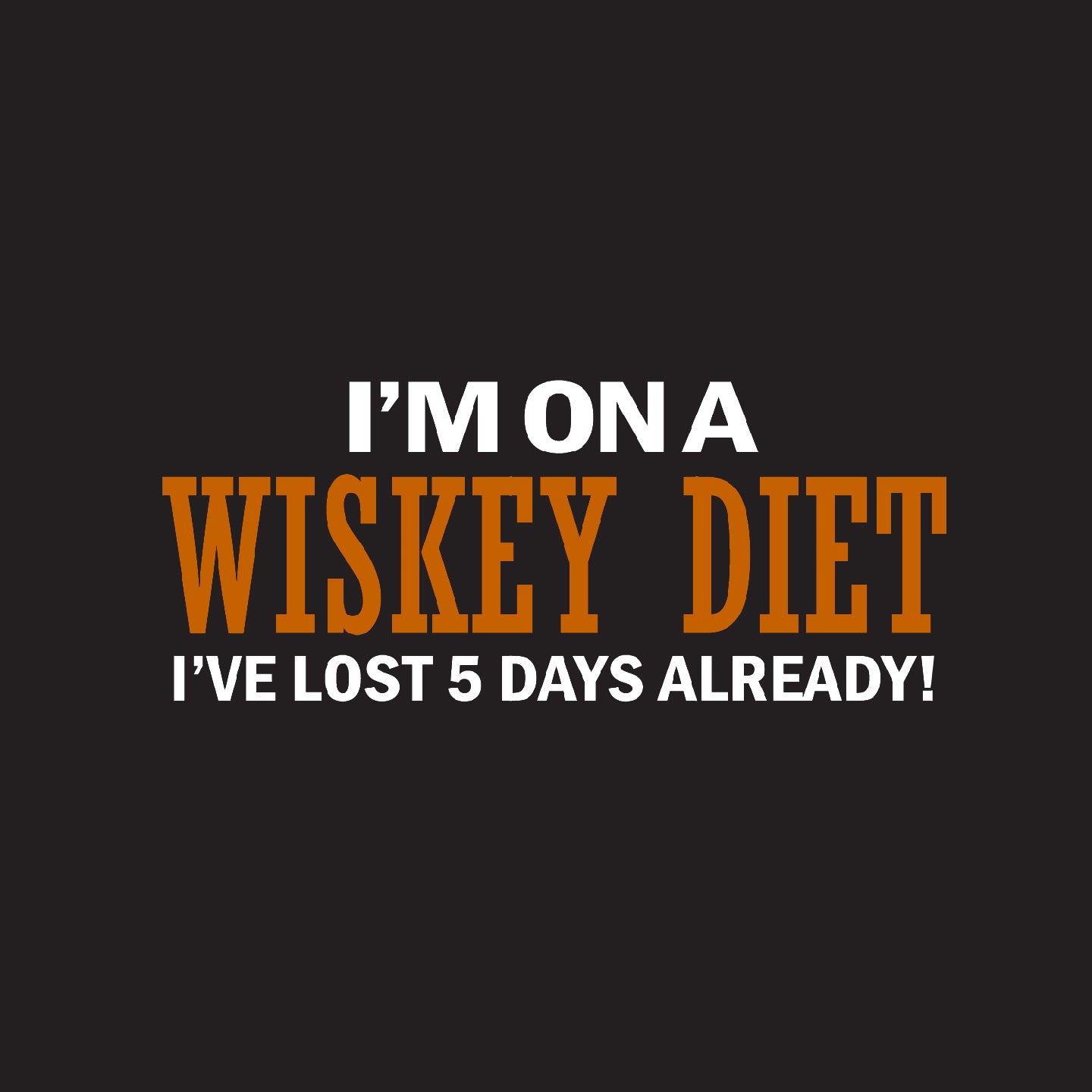 Whiskey Diet - Unisex Jersey Tank