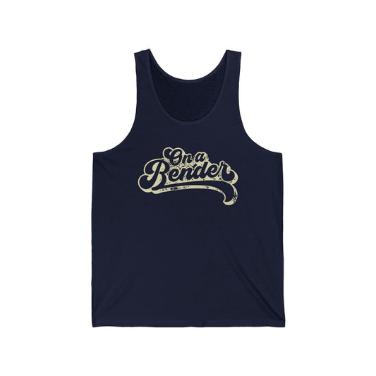On a Bender (Pre-distressed) - Unisex Jersey Tank
