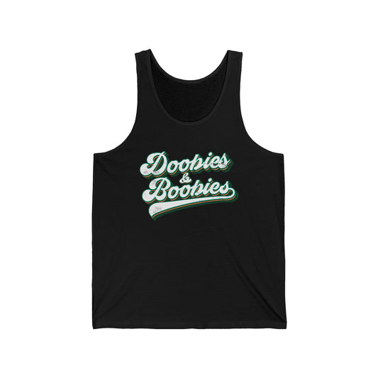 Doobies & Boobies (Pre-distressed) - Unisex Jersey Tank