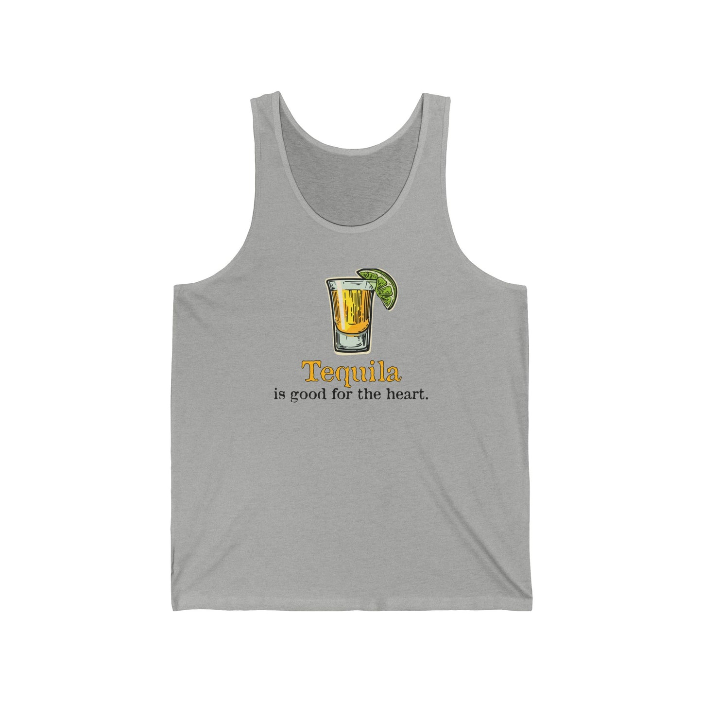 Tequila is good for the heart - Unisex Jersey Tank