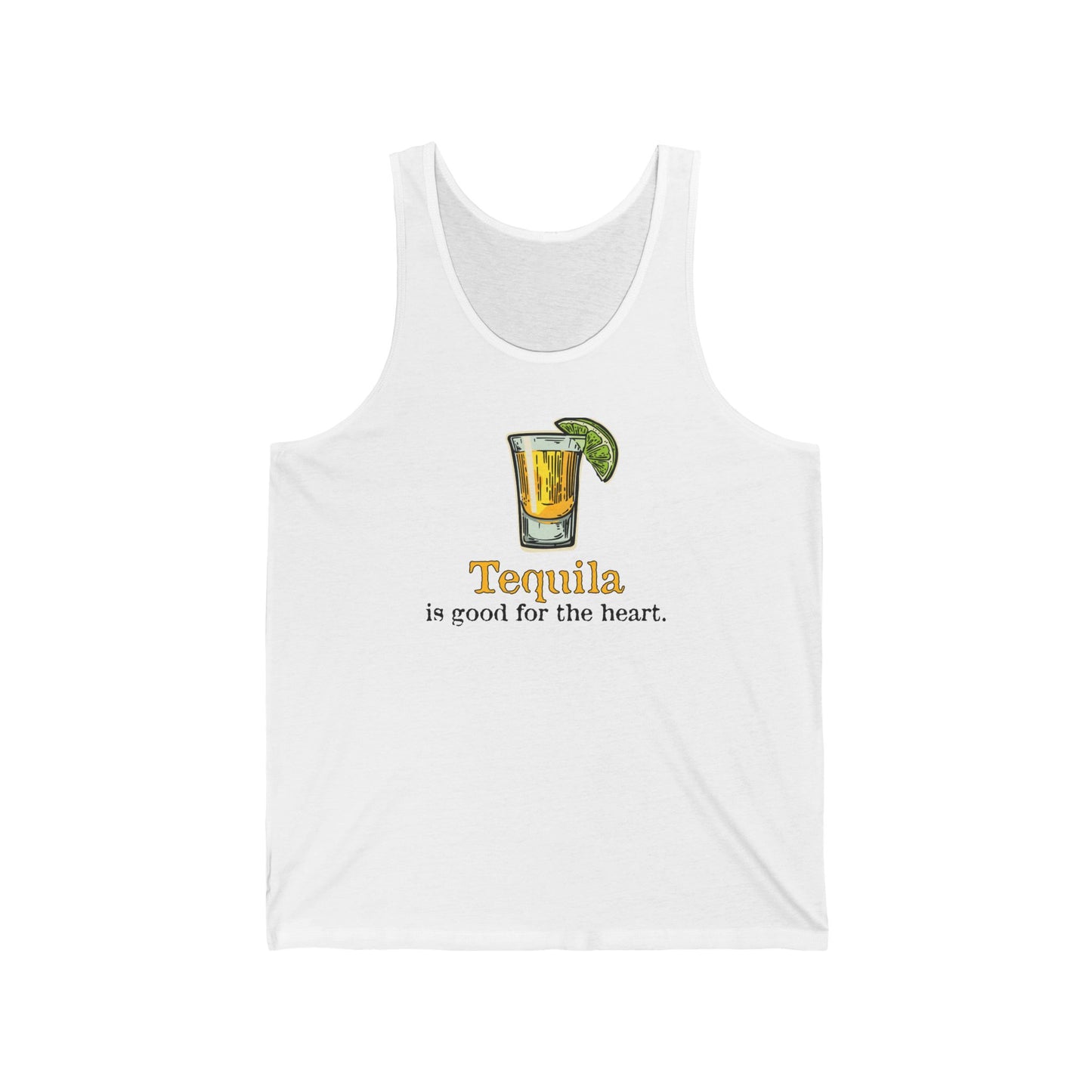 Tequila is good for the heart - Unisex Jersey Tank