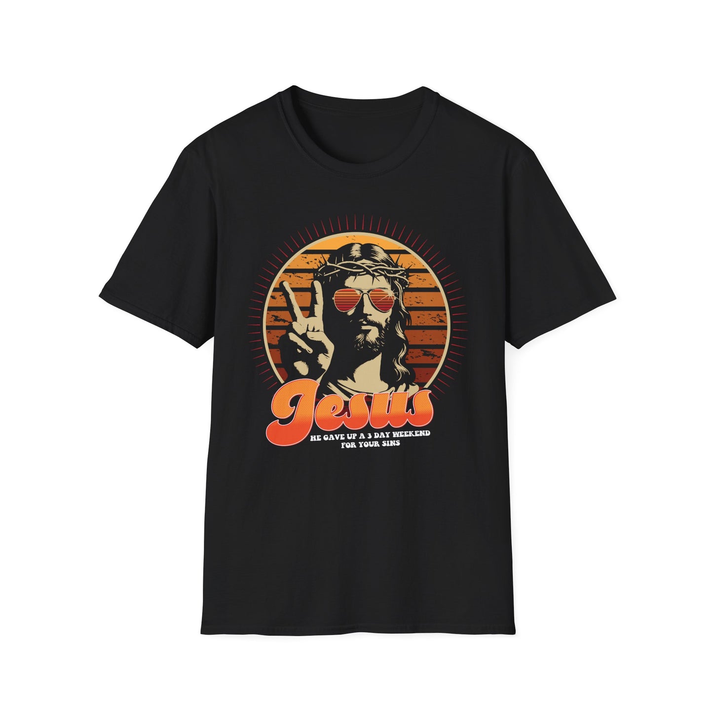 Jesus - 3 day weekend (Pre-distressed) - T-Shirt