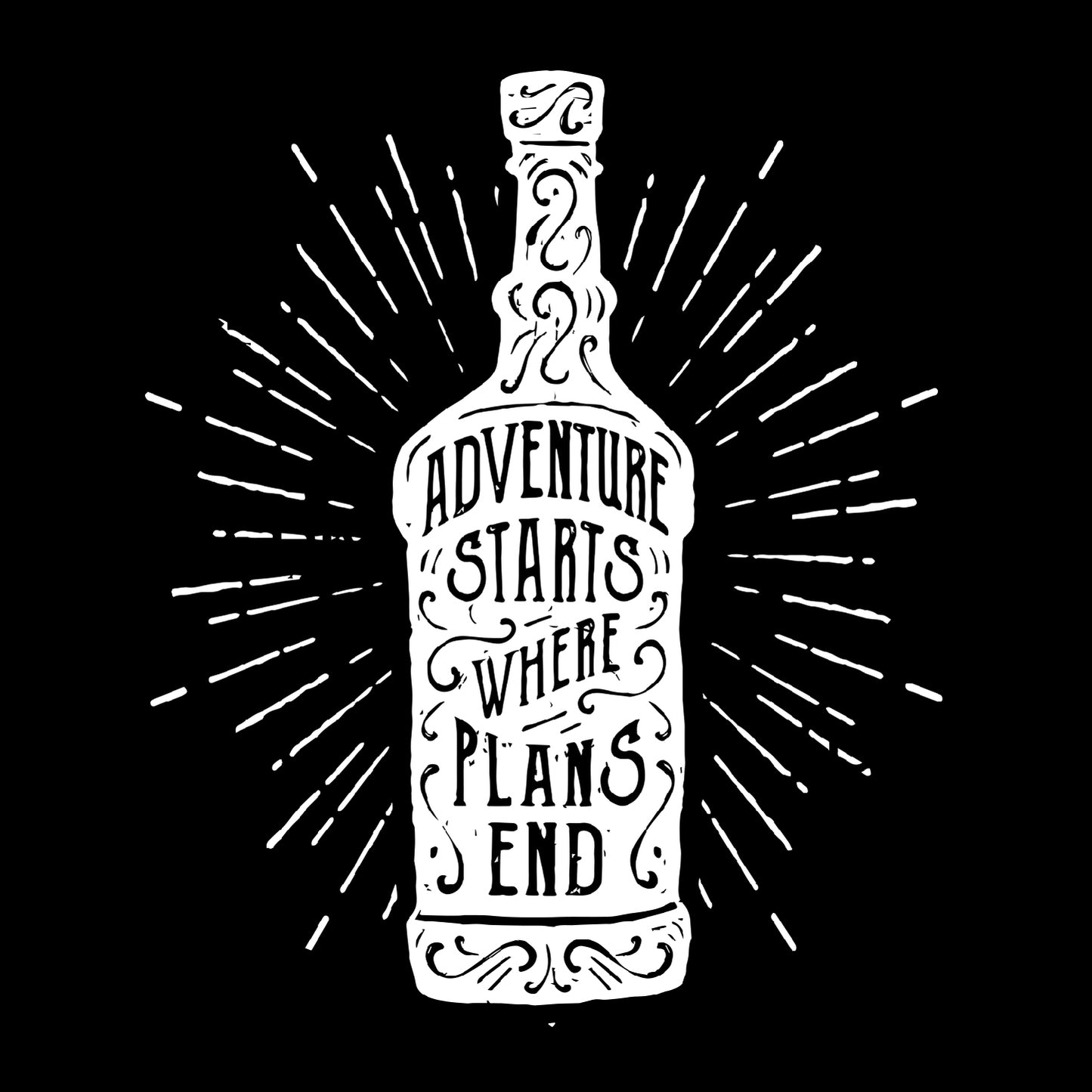 Adventure starts where plans end - Unisex Jersey Tank