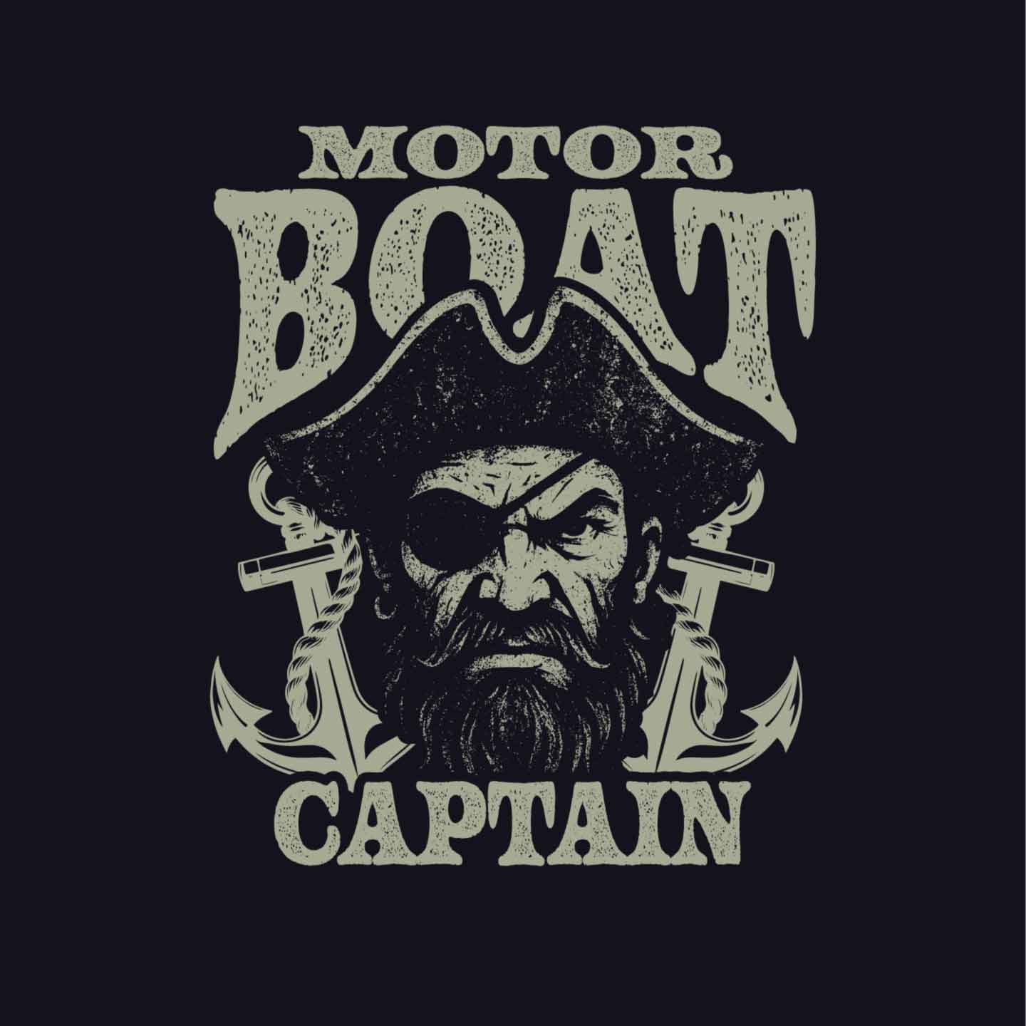 Motor Boat Captain - T-Shirt