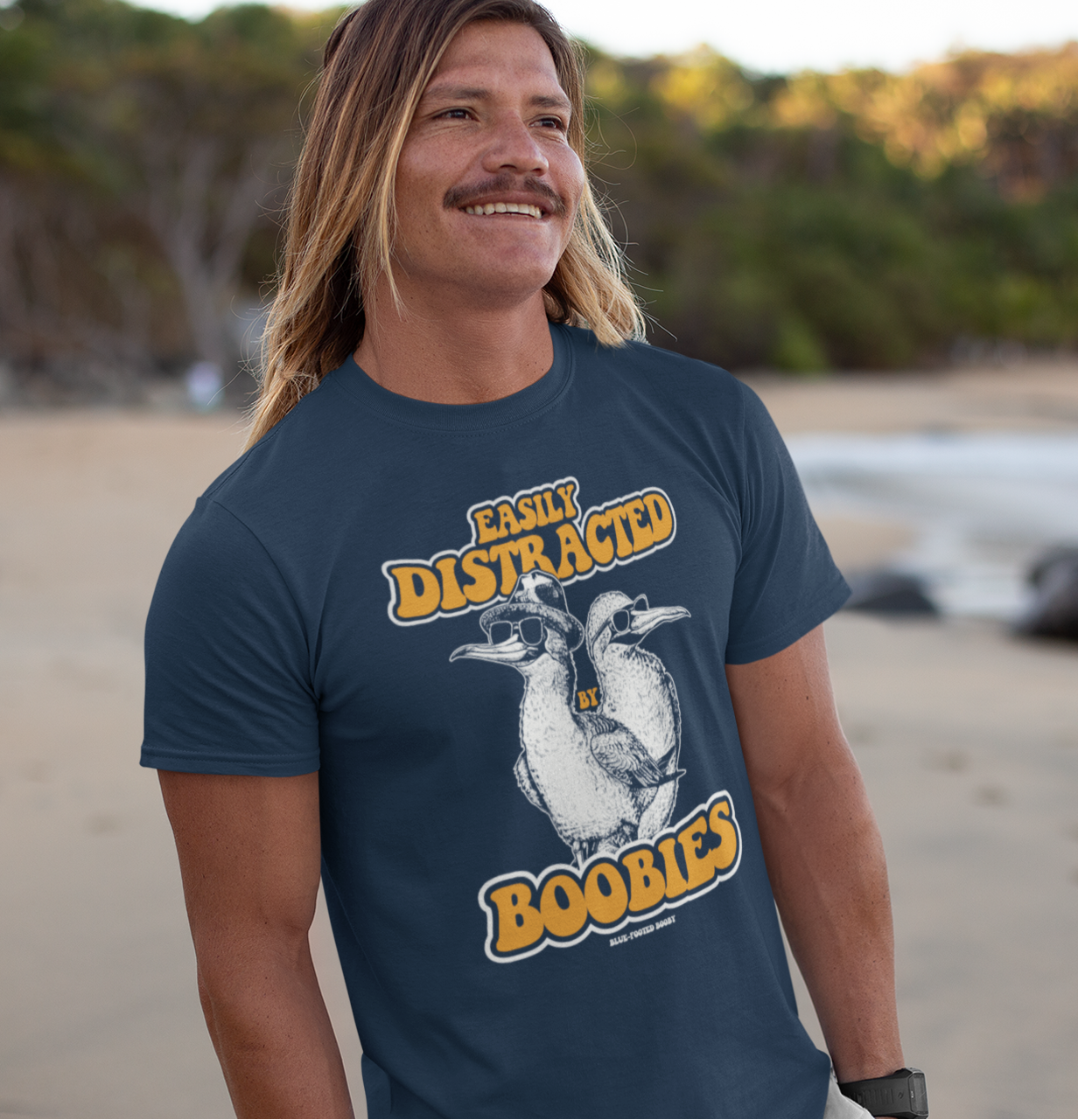 Easily Distracted by Boobies - T-Shirt