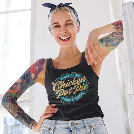 Chicken Pot Pie - (Pre-Distressed) - Unisex Jersey Tank