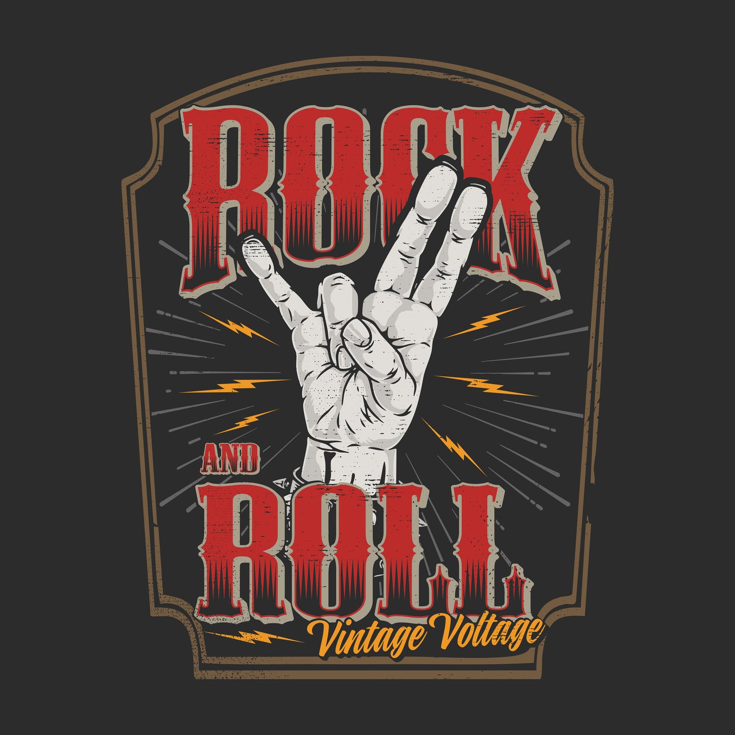Rock & Roll Vintage - (Pre-distressed) - T-Shirt