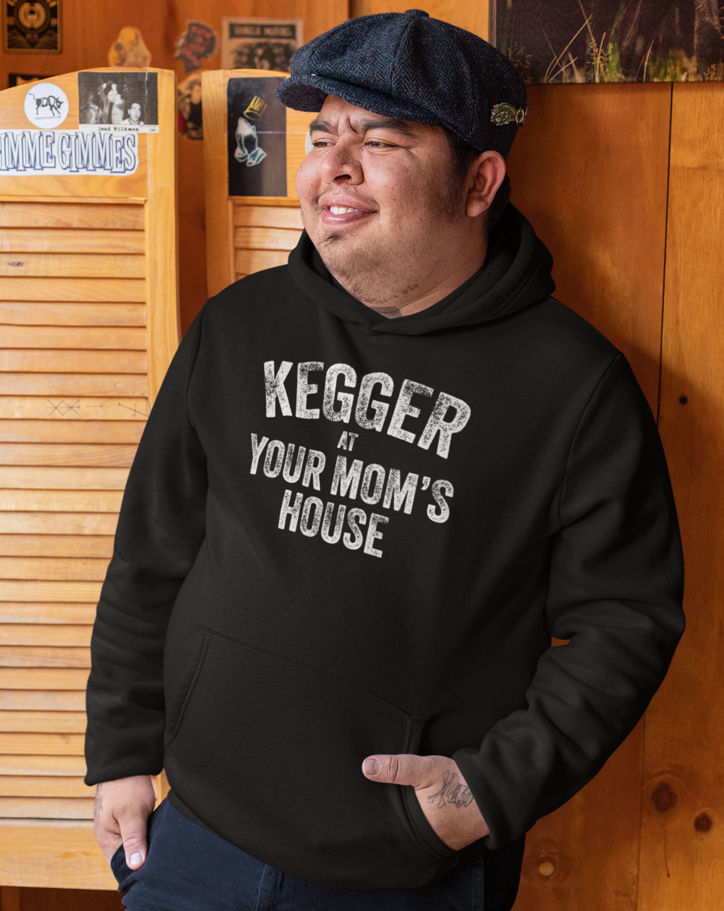 Kegger at Your Mom's House (pre-distressed) - Hooded Sweatshirt
