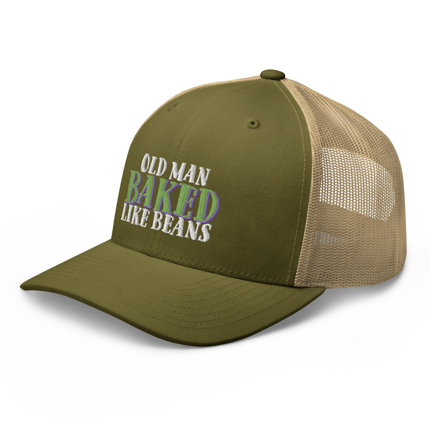 Old Man BAKED Like Beans - Trucker Cap