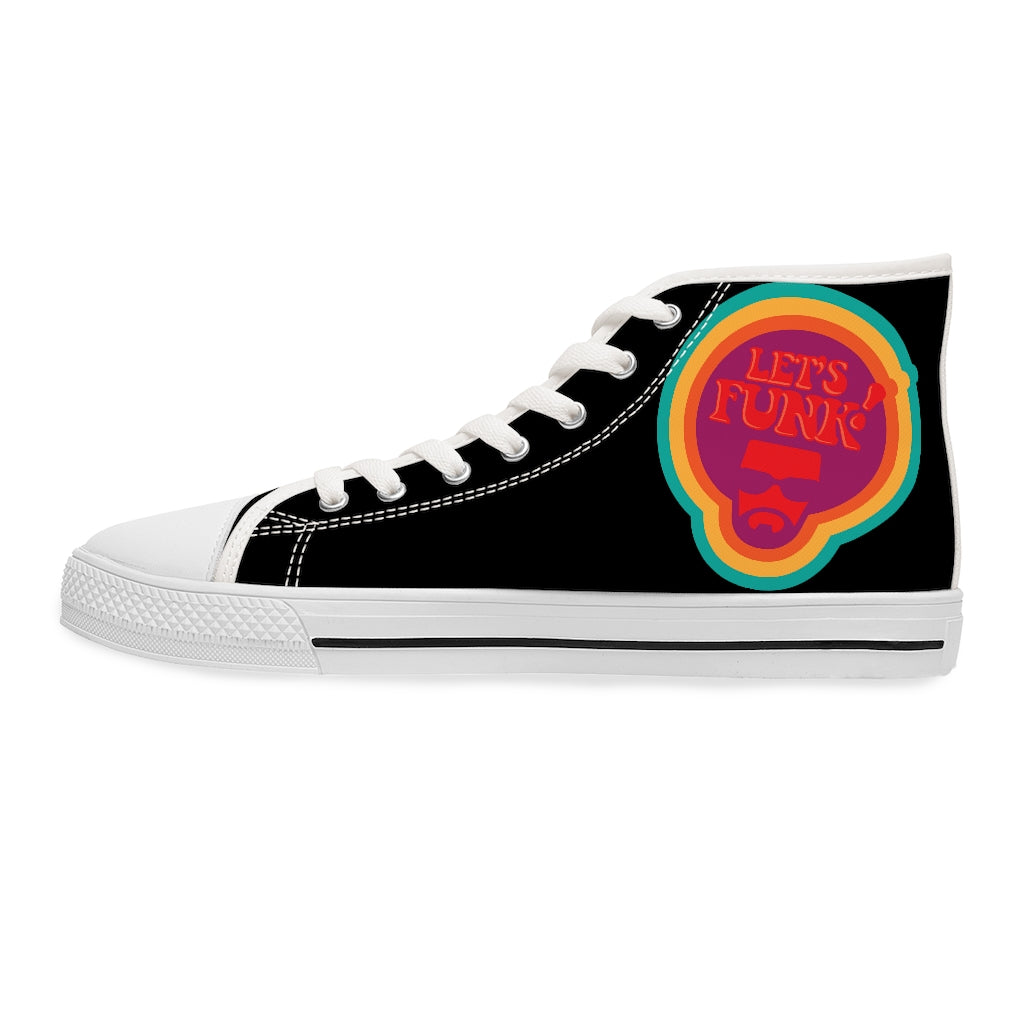 Let's Funk [Black] - Women's High Top Sneakers