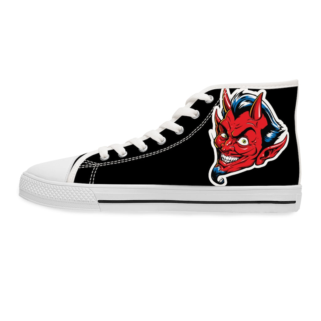 Satan [Black] - Women's High Top Sneakers