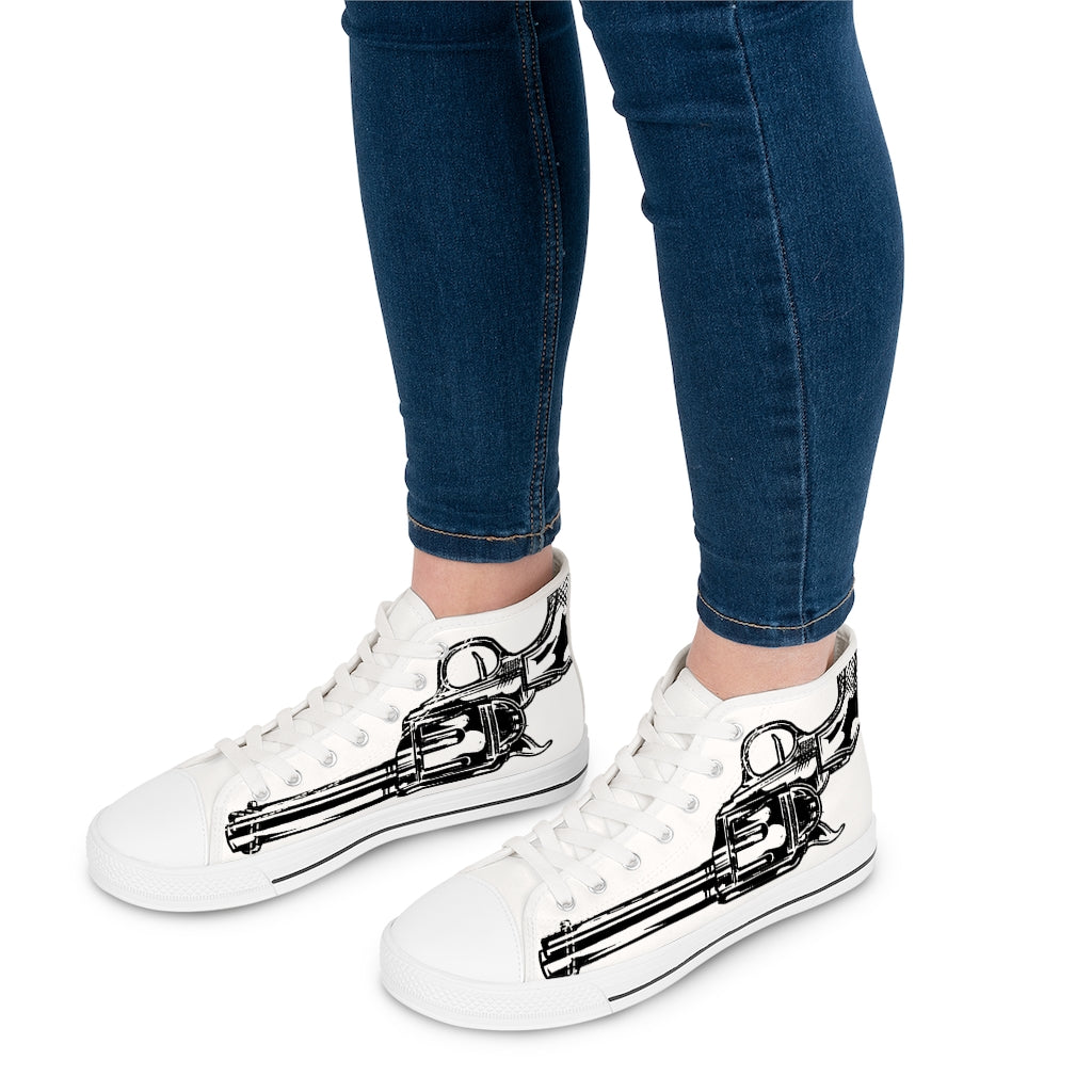 Revolver [White] - Women's High Top Sneakers