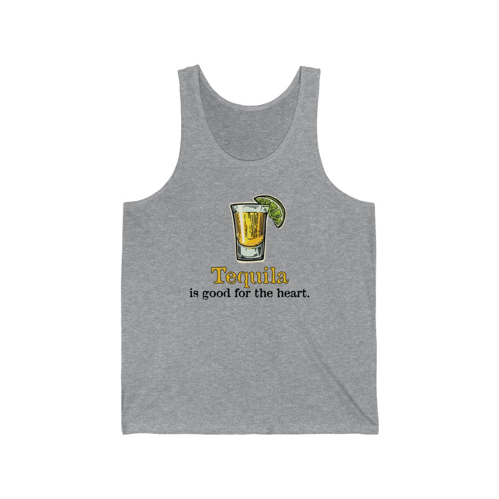 Tequila is good for the heart - Unisex Jersey Tank