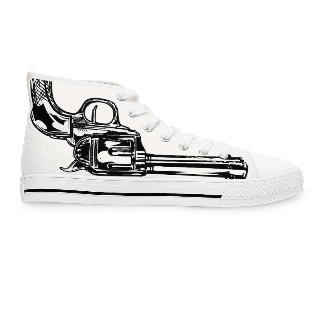 Revolver [White] - Women's High Top Sneakers