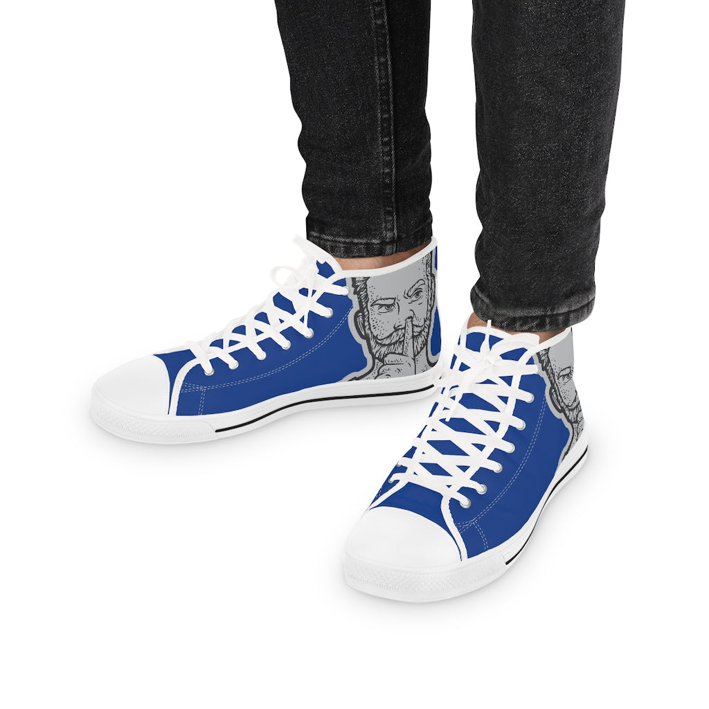 Booger [Blue] - Men's High-Top Sneakers