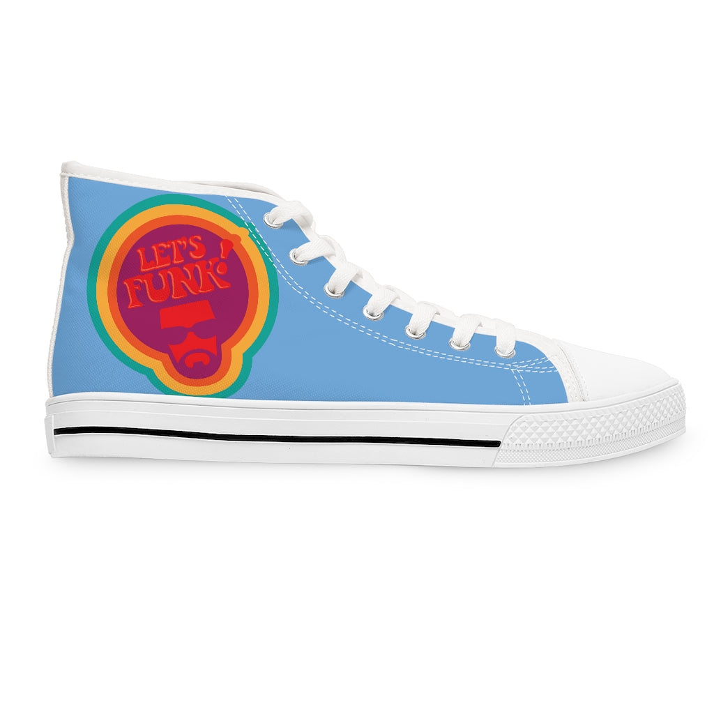 Let's Funk [Blue] - Women's High Top Sneakers