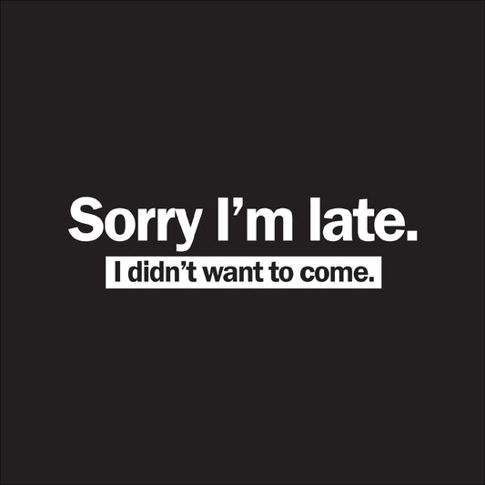 Sorry I'm late