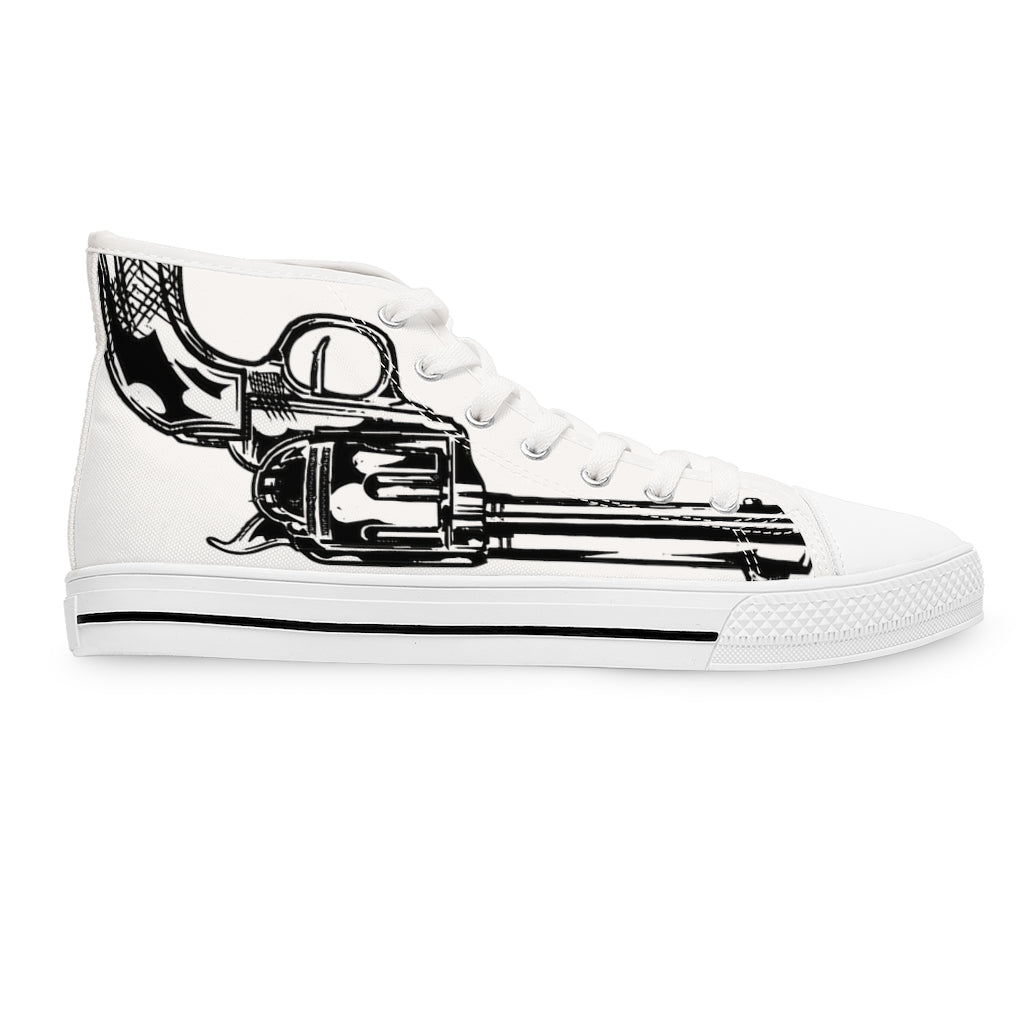 Revolver [White] - Women's High Top Sneakers