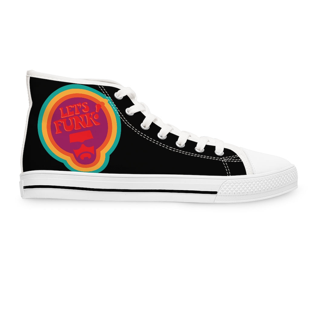 Let's Funk [Black] - Women's High Top Sneakers