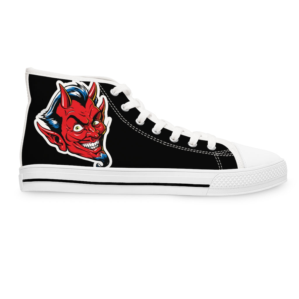 Satan [Black] - Women's High Top Sneakers