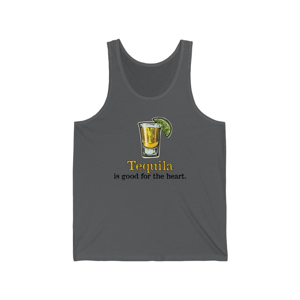 Tequila is good for the heart - Unisex Jersey Tank