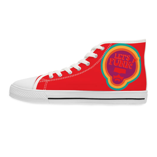 Let's Funk [Red] - Women's High Top Sneakers