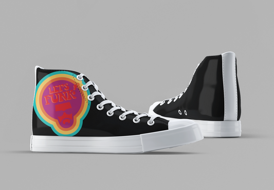 Let's Funk [Black] - Women's High Top Sneakers