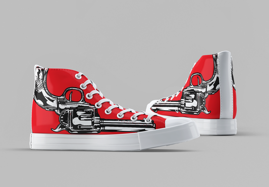 Revolver [Red] - Women's High Top Sneakers