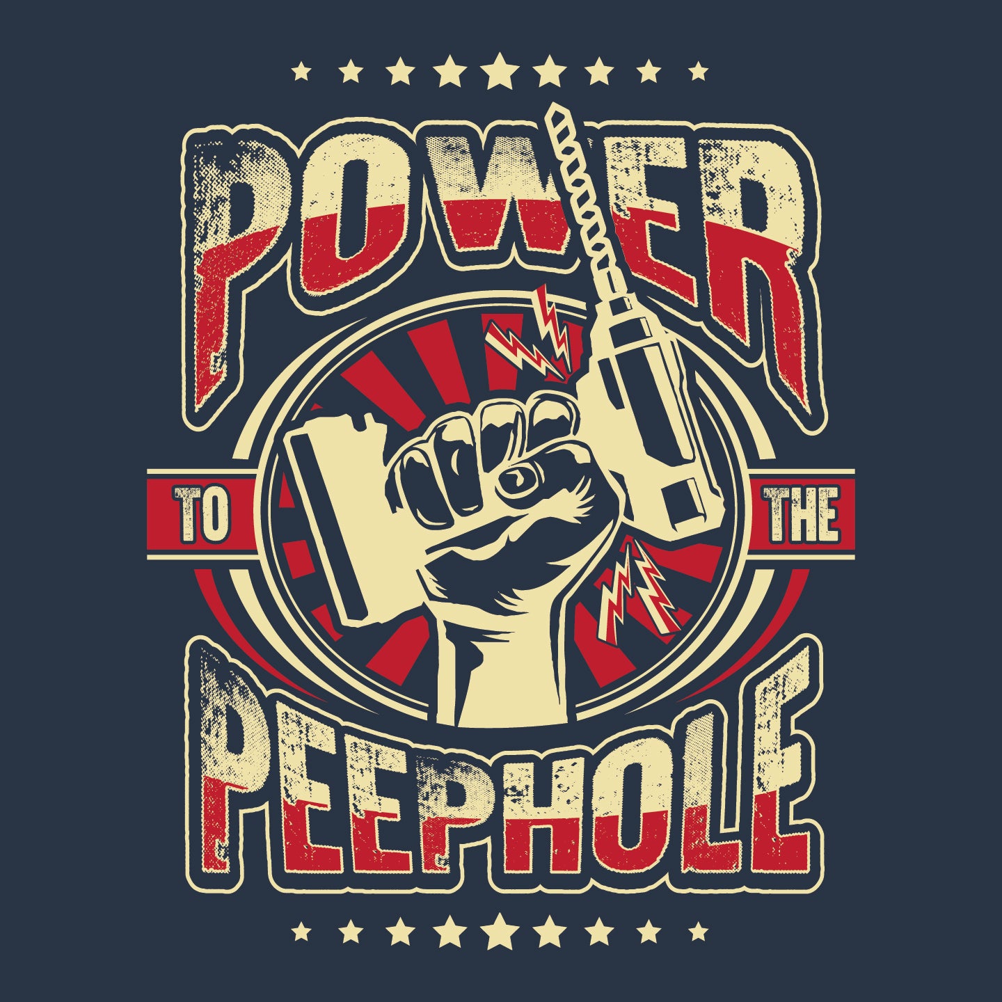 Power to the Peephole - Hooded Sweatshirt